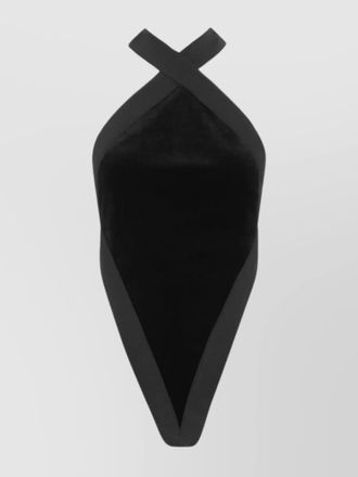 Saint Laurent velvet halterneck bodysuit