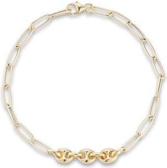 Ember Fine Jewelry Mariner Link Chain Bracelet in Gold at Nordstrom Rack