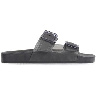 Balenciaga Ladies Mallorca Buckled Slide Sandals In Black, Brand Size 40 ( US Size 10 )