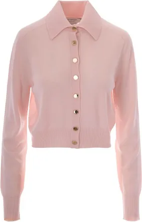 Sportmax Pink Shirt Collar Cardigan