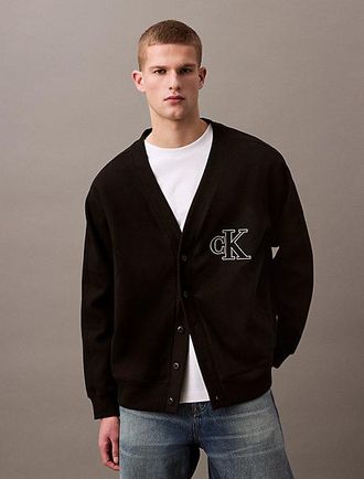 Calvin Klein C&aacute;rdigan con logo de canal&eacute; doble