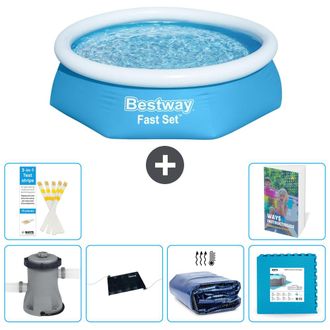 Bestway Piscina Bestway Fast Set Redonda - 244x61 Cm - 7-piezas S340