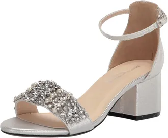 Touch Ups Devon Heeled Sandal Silver 4571 Womens