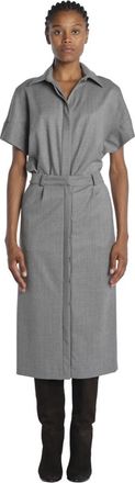 Crida Milano Orio Longuette Rok - Dames - Shirt Kleedjes - Grijs - S - Wol - Kleedjes