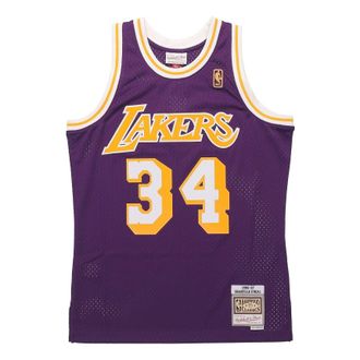 Mitchell & Ness x NBA Los Angeles Lakers 1996-97 Road Swingman Jersey Shaquille ONeal 34 SMJYGS18178-LALPURP96SON