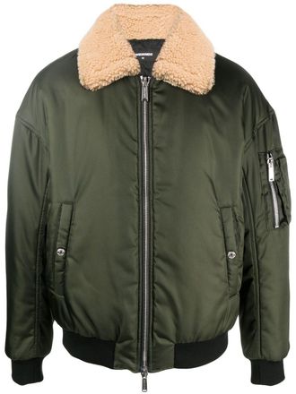 Dsquared2 Bomberjack met rits - Groen