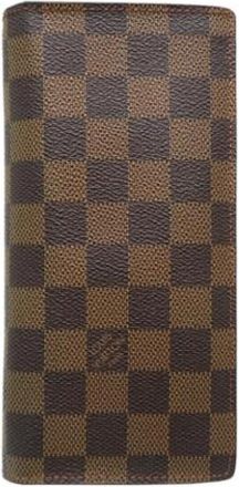Louis Vuitton Pre-owned Lange portemonnee (bi-fold) - Heren - Vintage Accessoires - Bruin - ONE Size - Vintage