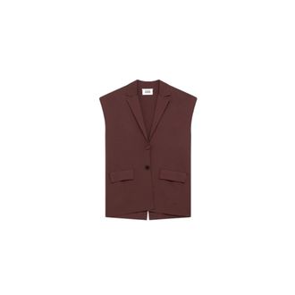 Alpha Studio Vests, female, Brown, Size: XS Daily Chic Vest