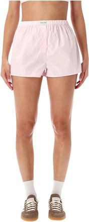 Sporty & Rich Popeline Short - Dames - Korte Broeken - Roze - M - Korte Broeken