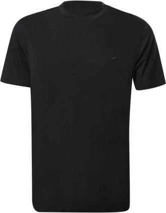 Emporio Armani T-shirt met ronde hals en korte mouwen - Heren - T-shirts - Zwart - M - Katoen - Tops