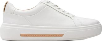 Clarks Witte damessneakers - Hollyhock Walk - Dames - Sneakers - Wit - 37 1/2 EU - Schoenen