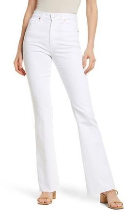 AG - Adriano Goldschmied Alexxis High Waist Flare Leg Jeans in Authentic White at Nordstrom Rack, Size 31
