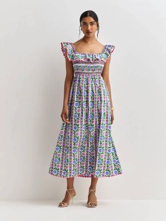 PINK CITY PRINTS Carrie Dress In Multicolor