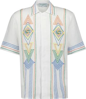 Casablanca Dames, Blouses & Shirts, Veelkleurig, Maat: XL Linnen