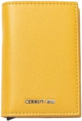 Cerruti Heren Leren Portemonnee met Kaarthouder - Heren - Portefeuilles - Geel - ONE Size - Accessoires