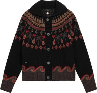 Alanui Zoete Winterjas - Dames - Vesten - Veelkleurig - M - Wol - Truien & Vesten