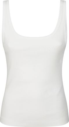 Maison Margiela Fitted Ribbed Tank Top with Scoop Neckline