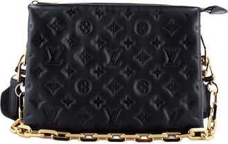 Louis Vuitton Coussin Bag Monogram Embossed Lambskin Leather Pm (Authentic Pre-Loved)