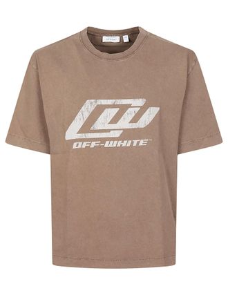 Off-white Racing Skate Cotton Graphic T-Shirt