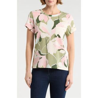 Sanctuary One Pocket T-Shirt in Lillies Green at Nordstrom Rack, Size X-Small