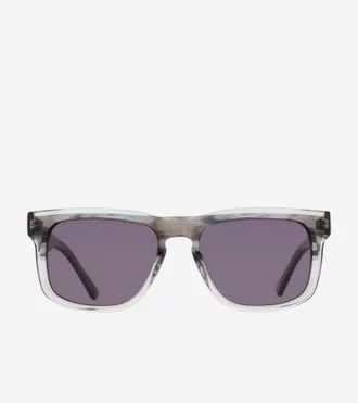 Cole Haan Mens Heritage Refined Rectangle Sunglasses - Grey