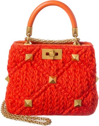 Valentino Vlogo Signature Leather Hobo Bag