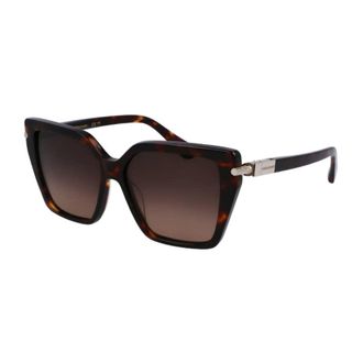 Ferragamo Ladies Black Cat Eye Sunglasses SF1106S 242