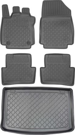 OEM Juego De Alfombrillas Para Coche Y Maletero Para Renault Clio Iv Hatchback (10/2012-08/2019)