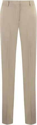 PT01 Klassiek Zittende Pantalons - Dames - Chinos - Beige - XS - Broeken