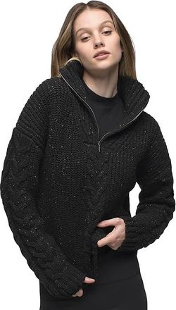 Prana Laurel Creek Sweater Womens Clothing Black : MD (Womens 8-10), Polyester/Wool