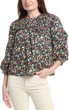 English Factory Floral Print Top