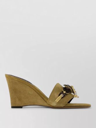 Isabel Marant anee gd mules leather wedge sandals