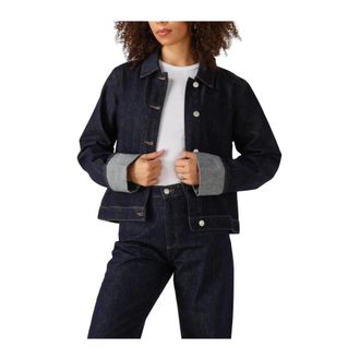 Envii Dames, Jassen, Blauw, Maat: XL Denim