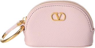 Valentino Vlogo Signature Leather Pouch