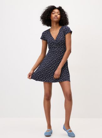 Twik Womens Patterned crossover minidress