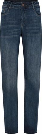 C.Ro Blauwe Straight Leg Jeans - Dames - Slim Fit Jeans - Blauw - XL - Jeans