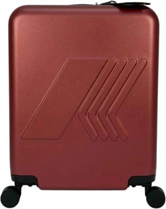 K-Way Eudoxie Trolley - Heren - Handbagage koffer - Rood - ONE Size - Polyester - Koffers