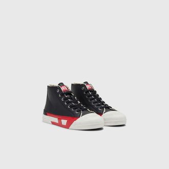 Diesel S-D-Verse Vulcanized shoes with D logo - Sneakers - Man - Black