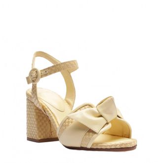 Alexandre Birman Womens Maxi Clarita Padded Rafia 75 Sandals In Creamy