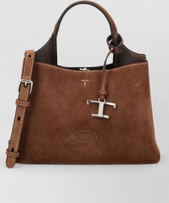 Tod's na suede leather shoulder bag