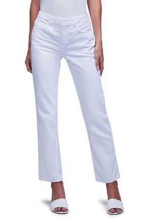 L'agence Milana Stovepipe Straight Leg Jeans in Blanc at Nordstrom Rack, Size 23