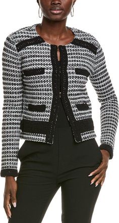 St. John Tonal Knit Cardigan