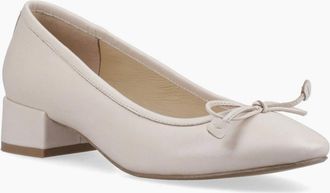 Hush Puppies Womens Silvia Womens Ballerina Court - White - Size: 6