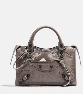 Balenciaga Le City Mini leather top-handle bag