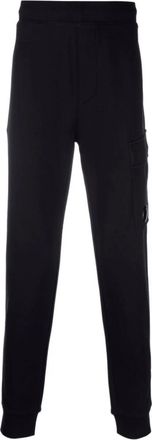 C.P. Company Diagonal Raised Fleece Joggingbroek - Heren - Sweatpants - Zwart - L - Katoen - Broeken