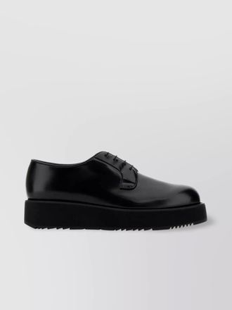 Prada leather lace-up shoes
