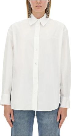 Isabel Marant Fabrizia Shirt - Dames - Overhemden - Wit - 2XS - Katoen - Overhemden