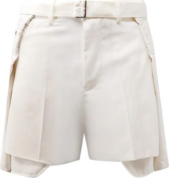 sacai Short Shorts - Dames - Korte Broeken - Wit - M - Korte Broeken