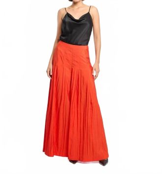 Cinq &agrave; Sept Jagger Pant In Red Tangerine