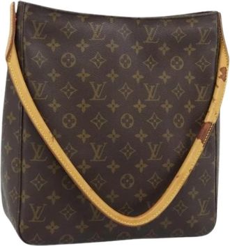 Louis Vuitton Pre-owned Shoulder Bag - Dames - Vintage Schoudertas - Bruin - ONE Size - Leer - Vintage
